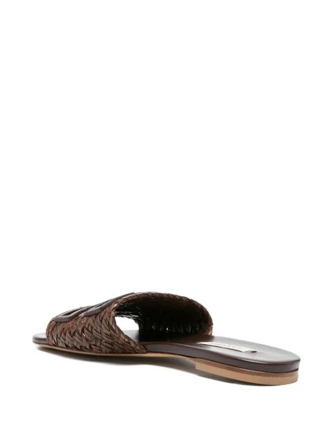 Casadei braided sandals - Brown