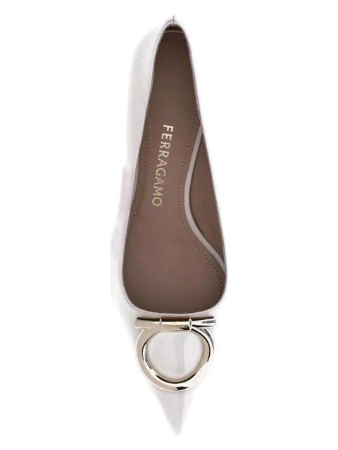 Ferragamo 50mm Gancini patent-leather pumps - Neutrals - zdjęcie produktu nr 2