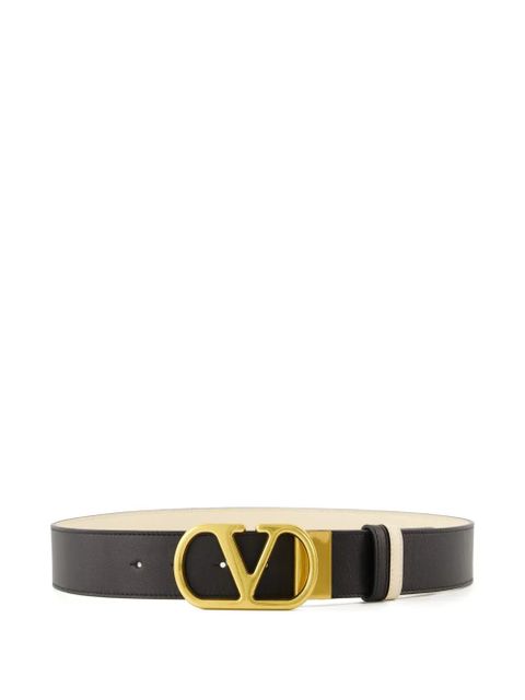 Valentino Garavani V-logo reversible belt - Neutrals