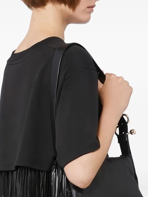 Sportmax Teatino fringed top - Black - zdjęcie produktu nr 2