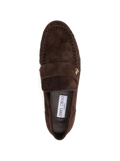 Jimmy Choo Ellis suede loafers - Brown