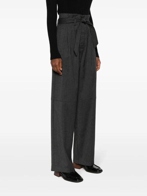 PINKO high-waist wide-leg trousers - Grey