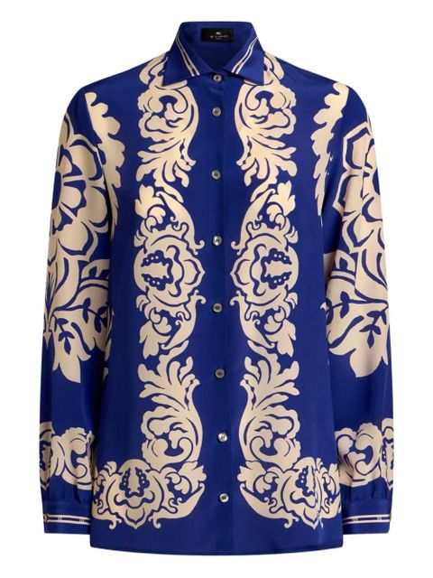 ETRO silk shirt - Blue - zdjęcie produktu nr 1