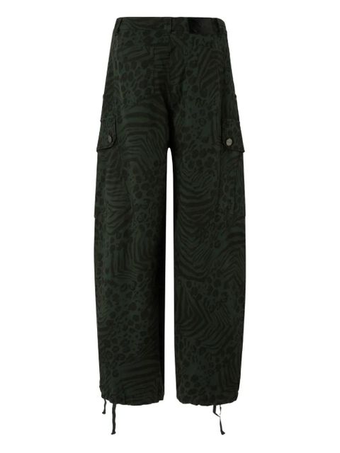 PINKO animal-print cargo pants - Green - zdjęcie produktu nr 2