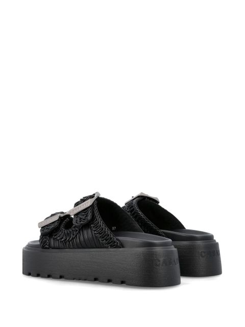 Casadei Birky Ale flatform slides - Black - zdjęcie produktu nr 2