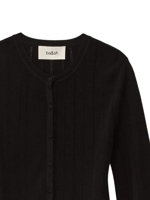 Ba&Sh Vitis ruffled cardigan - Black - zdjęcie produktu nr 2