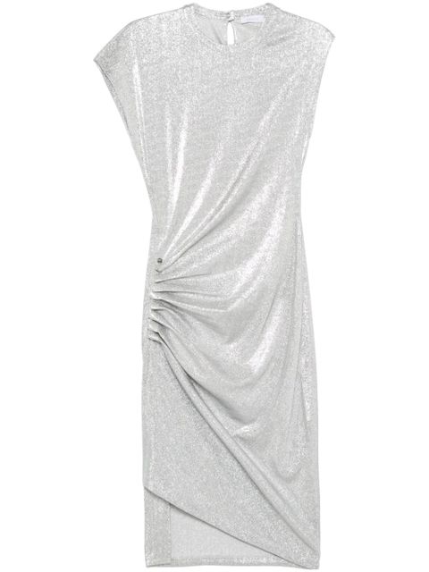 Rabanne draped asymmetric mini dress - Grey - zdjęcie produktu nr 1