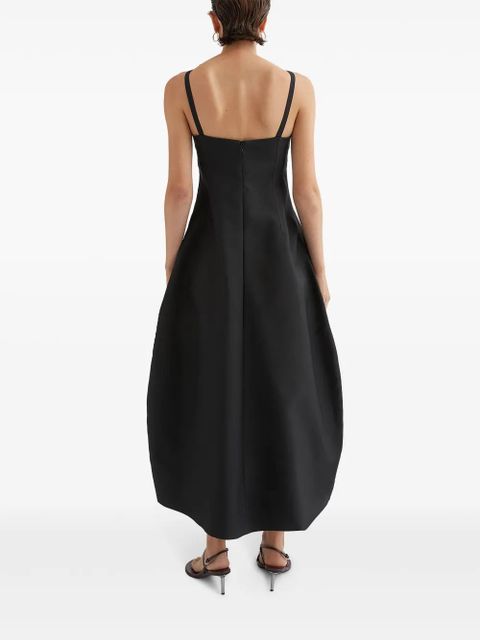 Jil Sander bustier-style midi dress - Black