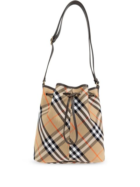 Burberry Vintage Check bucket shoulder bag - Neutrals - zdjęcie produktu nr 1