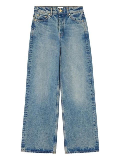 GANNI logo-patch jeans - Blue - zdjęcie produktu nr 1