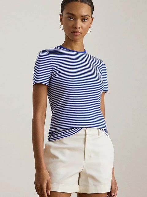 Lauren Ralph Lauren t-shirt damski kolor niebieski 200P03721 - zdjęcie produktu nr 1