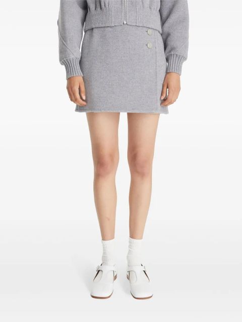 Tory Burch T Monogram mini skirt - Grey