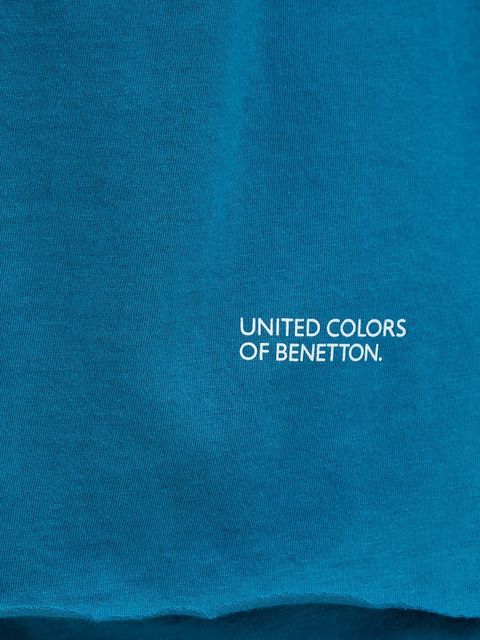 United Colors of Benetton piżama bawełniana damska kolor niebieski 35VB3P048 - zdjęcie produktu nr 2