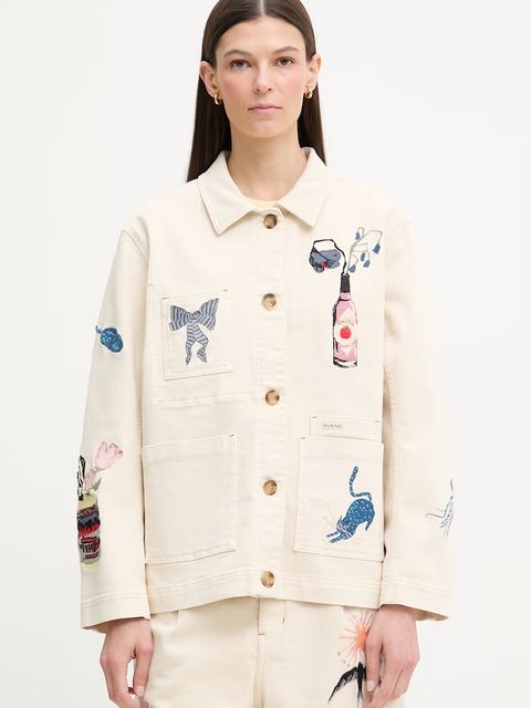 MUNTHE kurtka jeansowa damska bawełniana BRAULIA - zdjęcie produktu nr 1