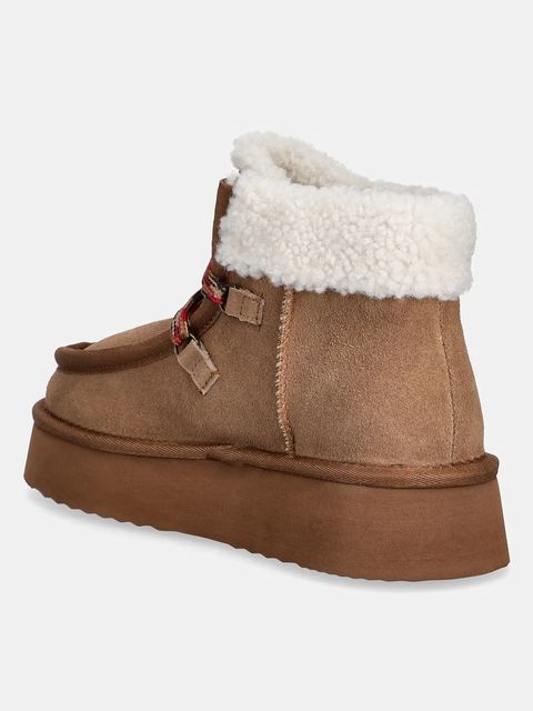 Answear.LAB śniegowce zamszowe kolor brązowy - zdjęcie produktu nr 2