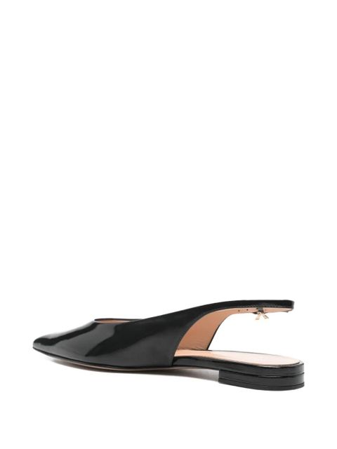 Gianvito Rossi slingback pointed flat pumps - Black