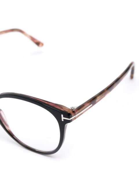 TOM FORD Eyewear FT5742B round-frame glasses - Brown