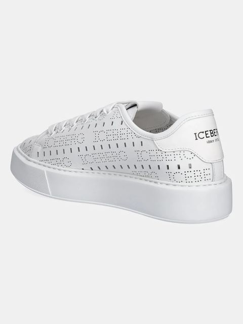 Iceberg sneakersy skórzane Bozeman damskie kolor biały ID227701