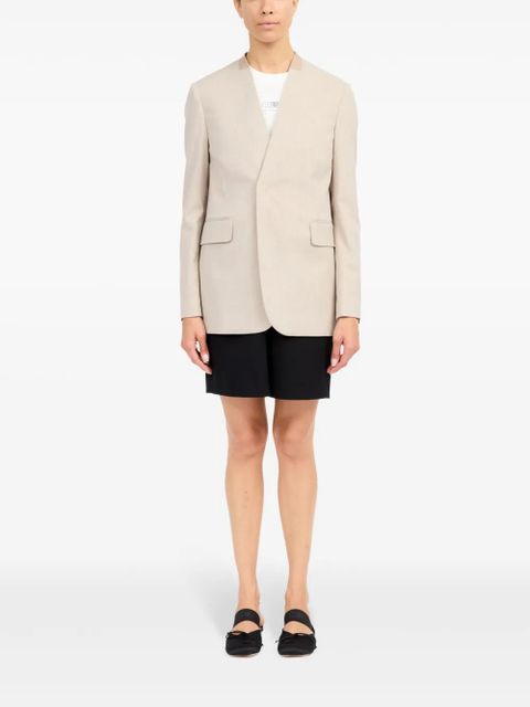 MM6 Maison Margiela single-breasted blazer - Neutrals