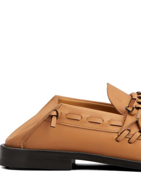 Tod's braided loafers - Brown