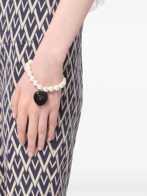 Valentino Garavani Coeur Royal bracelet - Neutrals