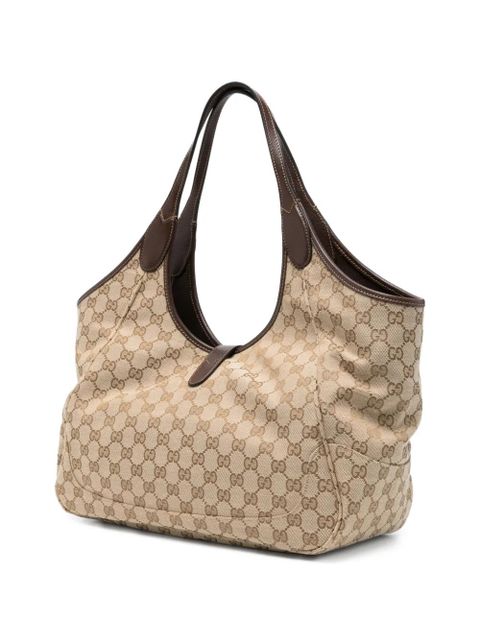 Gucci monogram-pattern tote bag - Neutrals