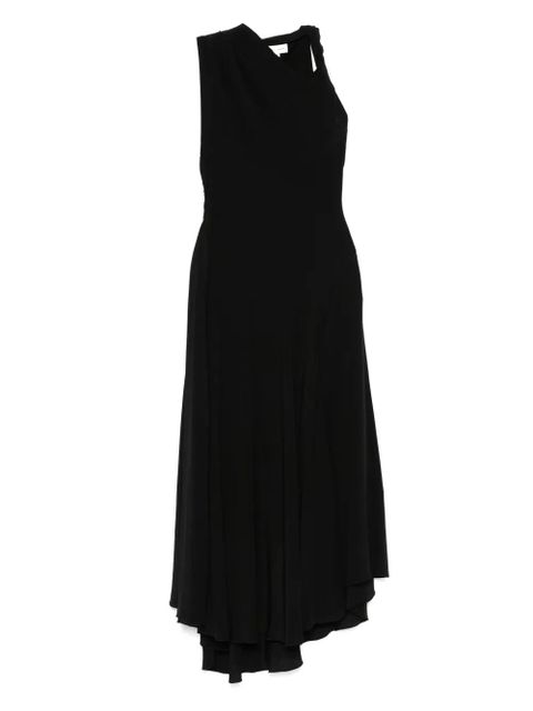 Victoria Beckham asymmetric silk dress - Black - zdjęcie produktu nr 1