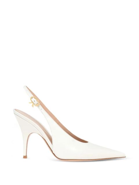 Gianvito Rossi Sofia slingback pumps - White - zdjęcie produktu nr 1