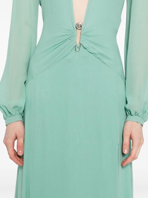 Versace silk georgette gown - Green