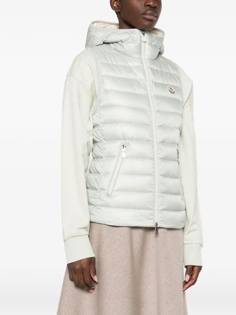 Moncler Glygosse hooded quilted gilet - Green