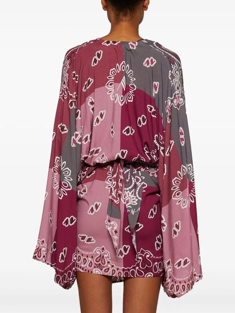 The Attico bandana-print dress - Red