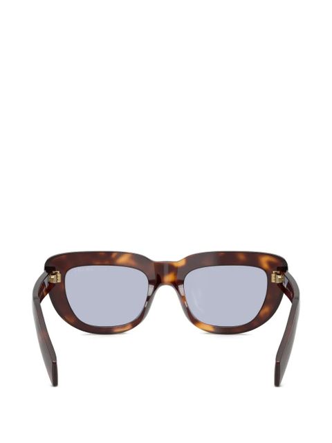 Prada Eyewear geometric-frame sunglasses - Brown