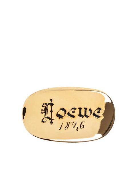 LOEWE logo-engraved ring - Gold