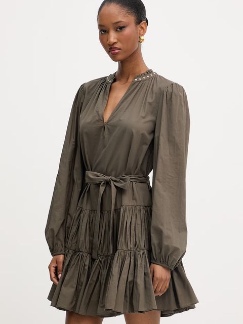 Liu Jo sukienka rozkloszowana bawełniana - zdjęcie produktu nr 2