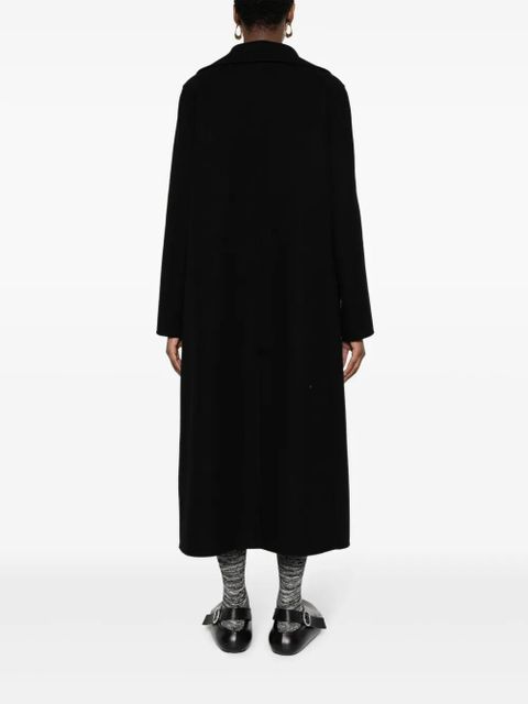 Jil Sander single-breasted cashmere coat - Black