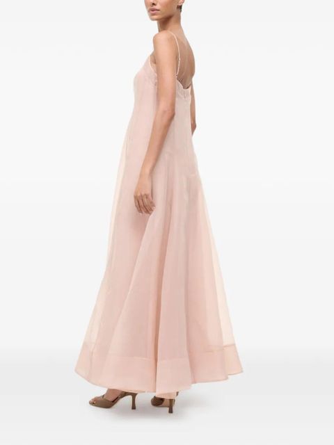 STAUD Gustav square-neck maxi dress - Pink - zdjęcie produktu nr 2