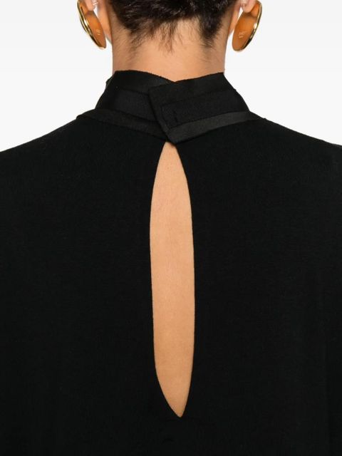 Ba&Sh cut-out high-neck jumper - Black