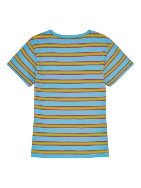 GANNI striped short-sleeve T-shirt - Blue - zdjęcie produktu nr 2