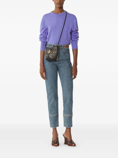 Lanvin ribbon-detail sweater - Purple - zdjęcie produktu nr 2