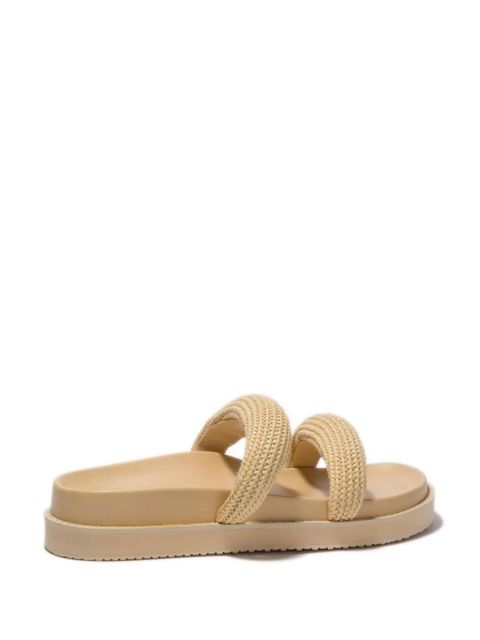 Simkhai Lupita raffia flat sandals - Neutrals