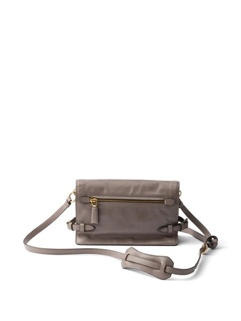 Prada mini leather shoulder bag - Grey