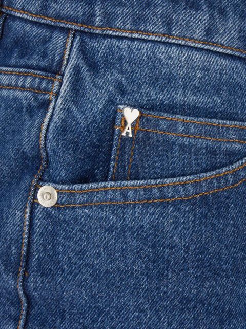 AMI Paris denim midi skirt - Blue