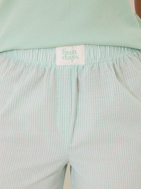 women'secret piżama bawełniana damska kolor zielony bawełniana 3599209