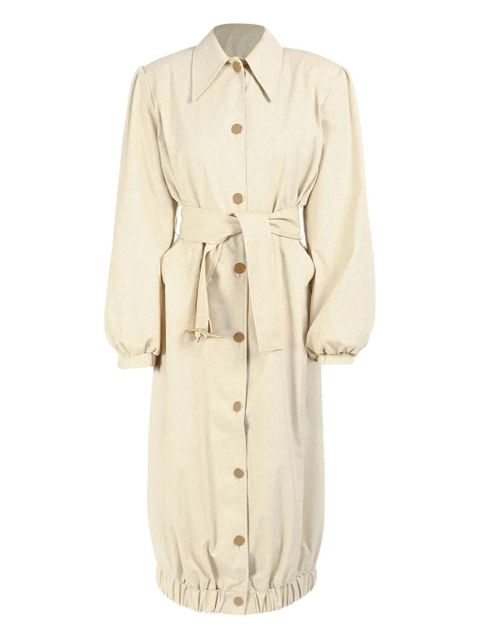 Rowen Rose buttonedup belted coat - Neutrals - zdjęcie produktu nr 1