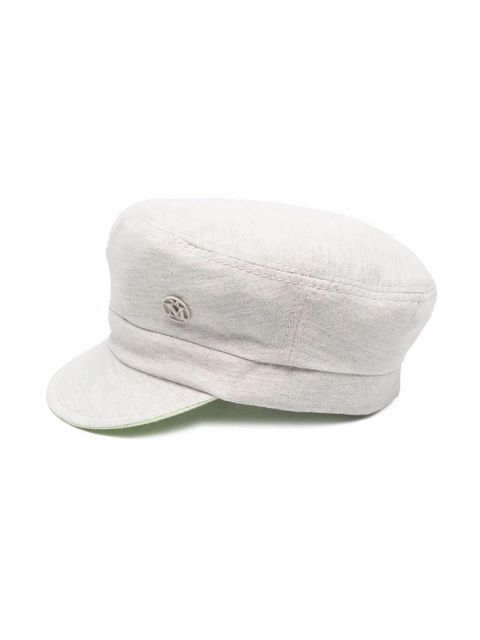 Maison Michel cotton-blend baker-boy hat - Neutrals