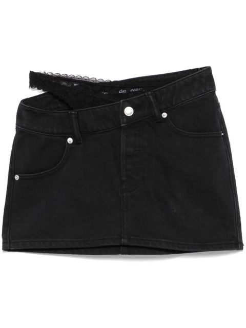 Alexander Wang dip side mini skirt - Black - zdjęcie produktu nr 1