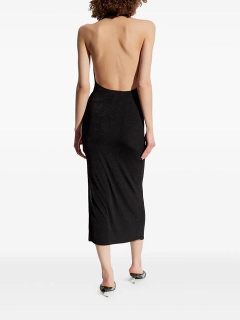 MISBHV cowl-neck midi dress - Black