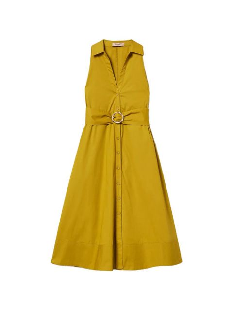 TWINSET V-neck midi dress - Yellow - zdjęcie produktu nr 1