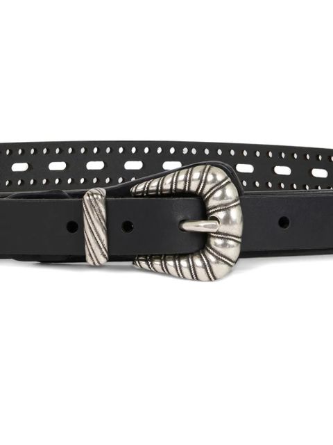 ETRO openwork leather belt - Black - zdjęcie produktu nr 2