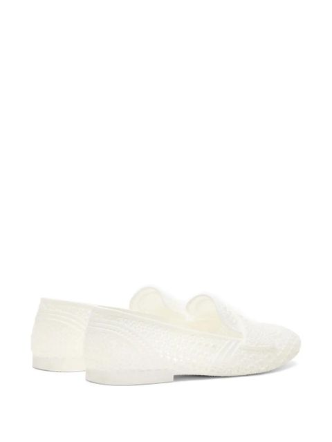 Casadei tonal-effect braided loafers - White